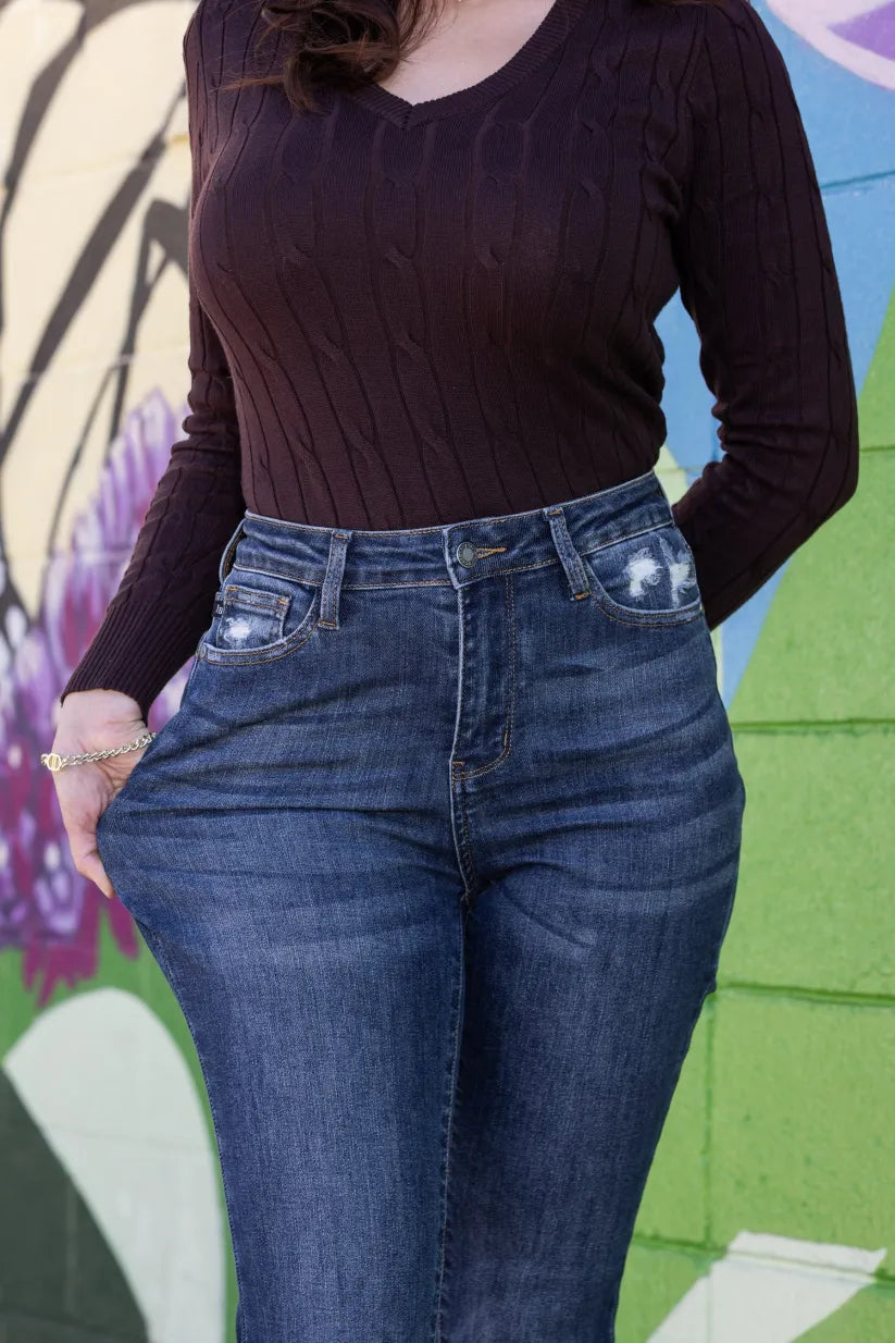 *Three Length* One For You, Me, And Her High-Rise Slim Fit Bootcut Denim(BUY 2 FREE SHIPPING)