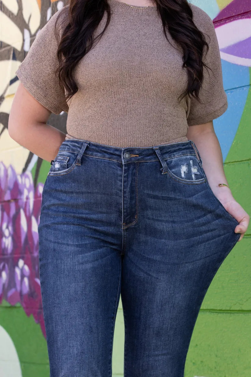 *Three Length* One For You, Me, And Her High-Rise Slim Fit Bootcut Denim(BUY 2 FREE SHIPPING)