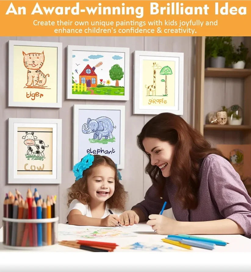 Kids Magnetic Art Display Frame